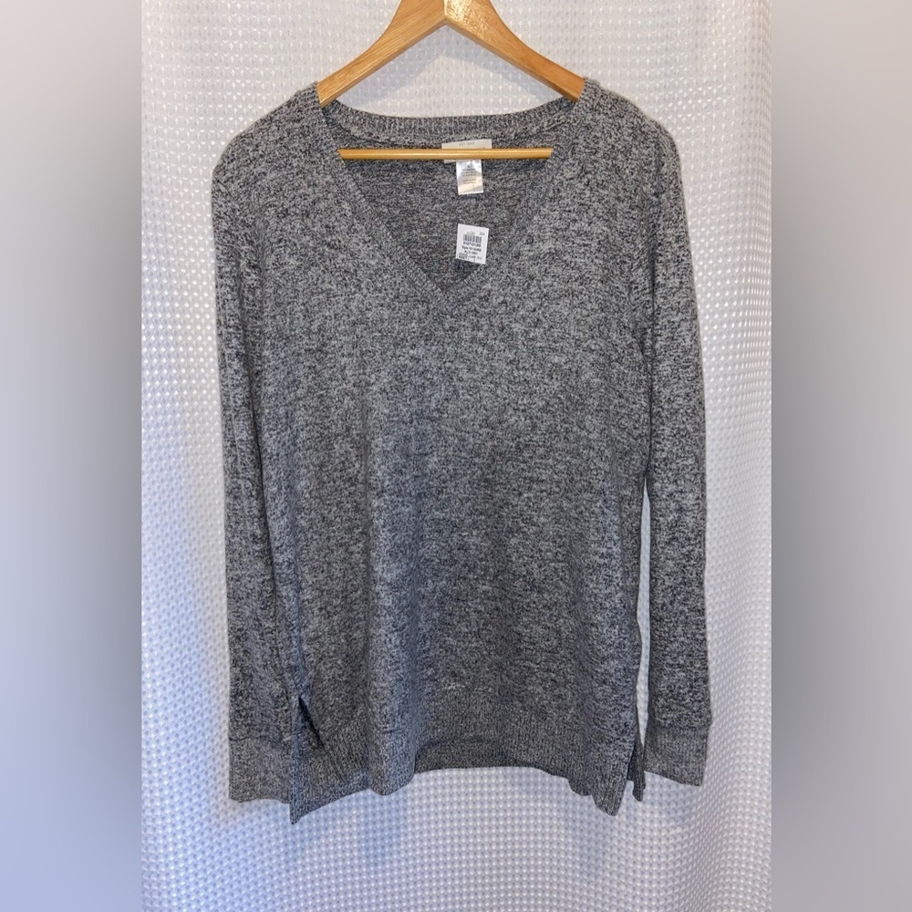Women’s Lucky Brand Ladies' V-Neck Tunic‎ Long Sleeves Pullover size Large - Picture 3 of 15